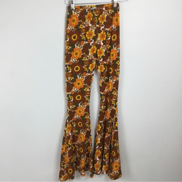 HER PONY MARGAUX Retro Look Festival Flare Pants US size 6 - Picture 2 of 15